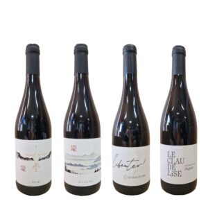 Rødvin Smagekasse med 4 flasker fra Domaine Du Brugsquié og Le Clau de Lise.